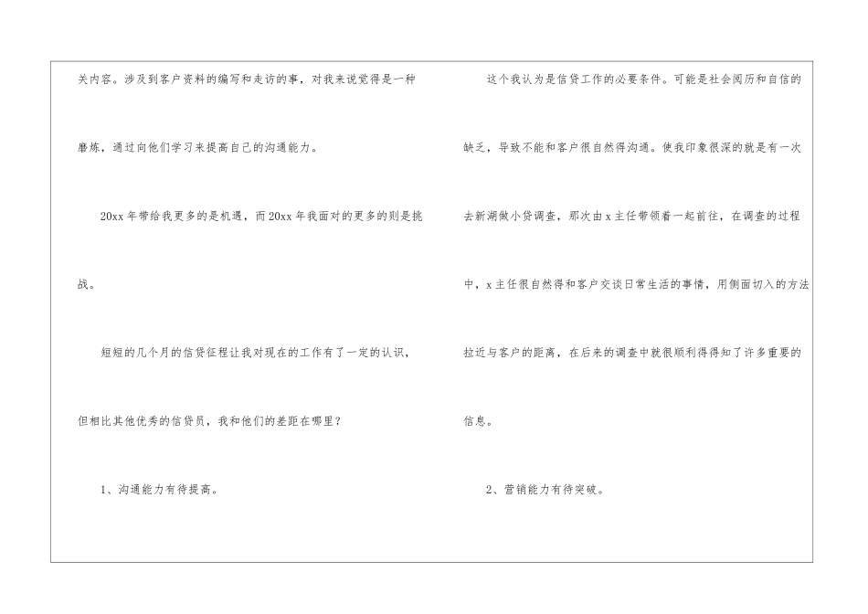 关于信贷工作总结_第2页