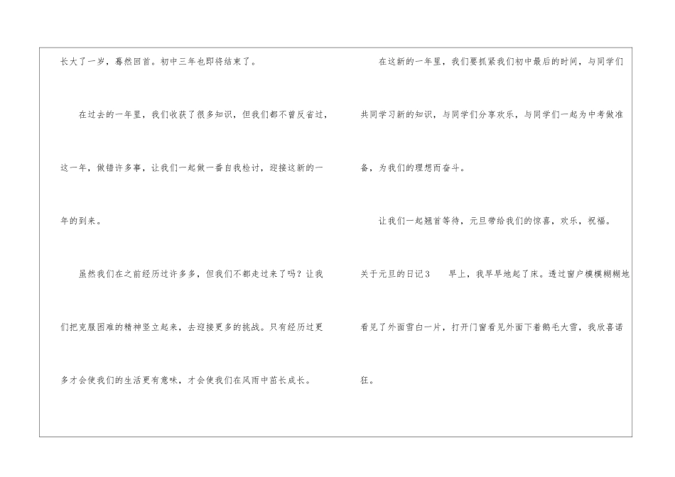 关于元旦的日记_第2页