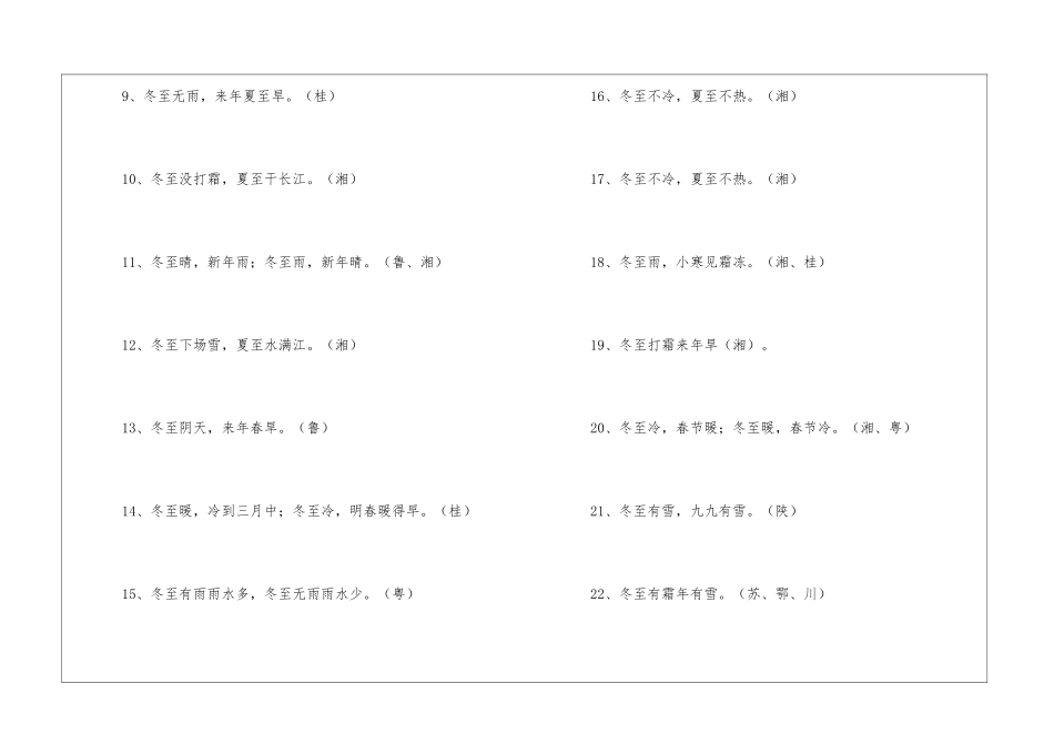 关于冬至由来的谚语-写作素材_第2页