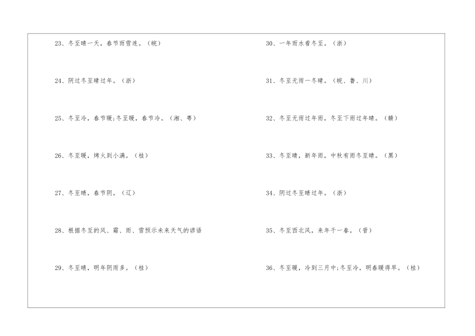 关于冬至由来的谚语-写作素材_第3页