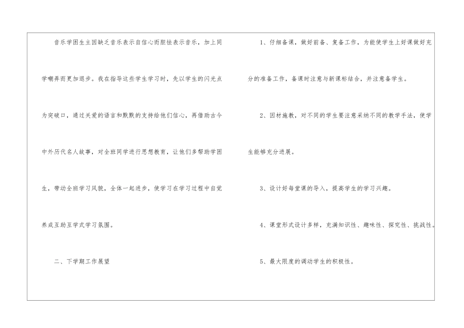 关于四年级音乐教学工作总结四篇_第3页