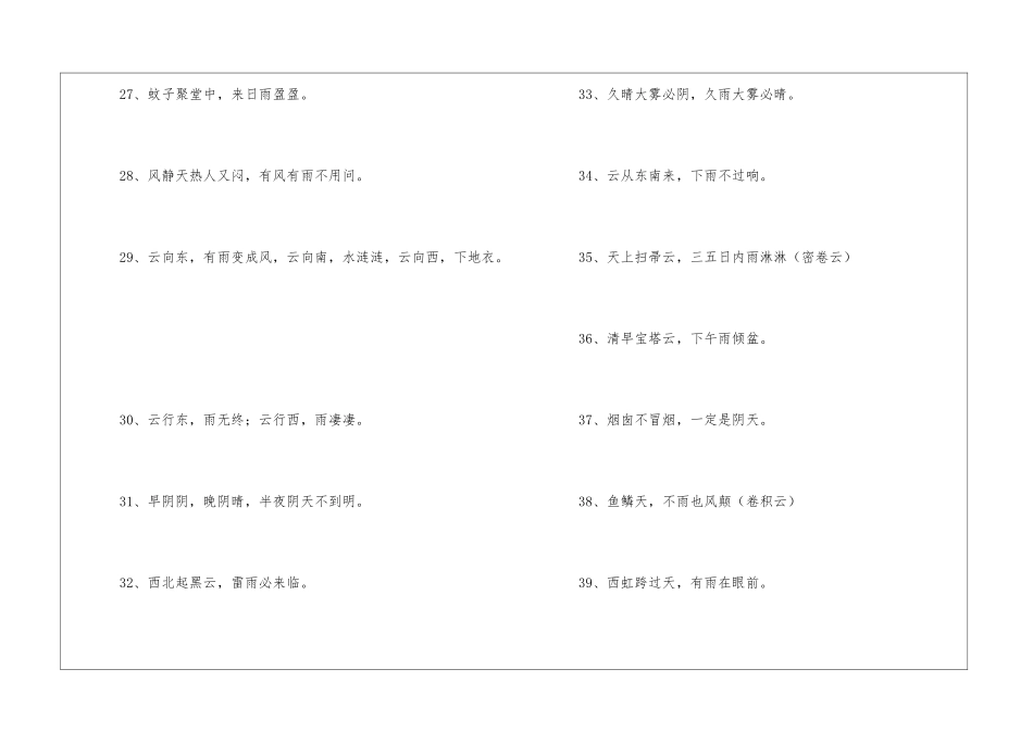 关于天气的谚语_第3页