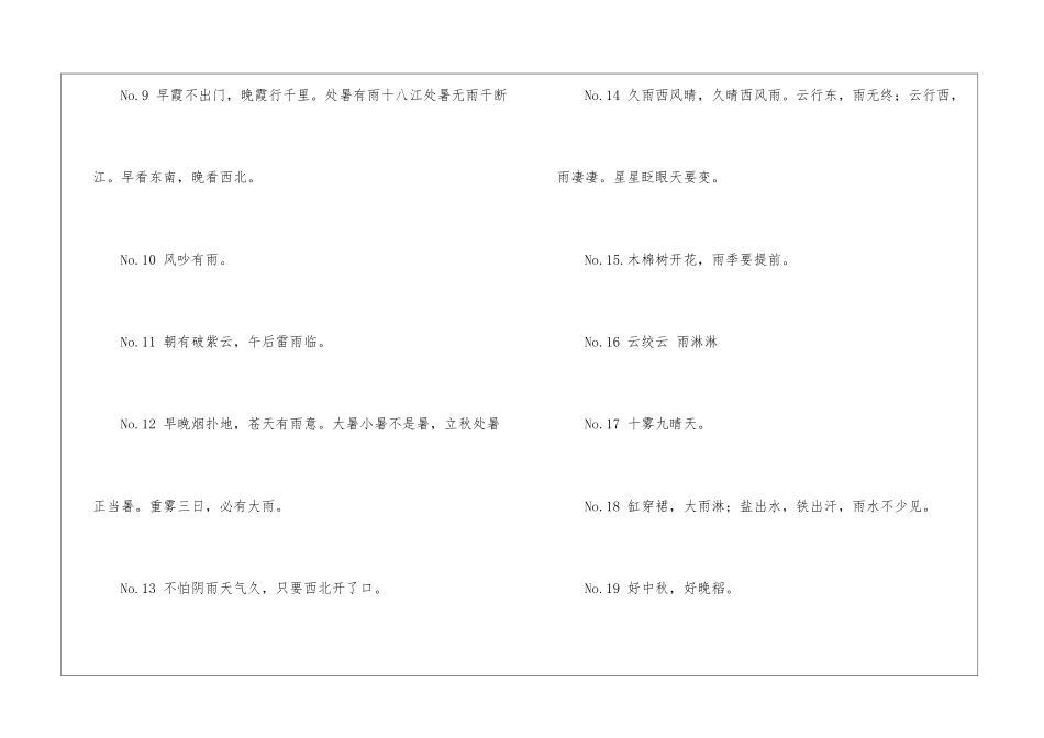 关于天气的谚语有哪些啊-语文课外知识-语文知识_第2页