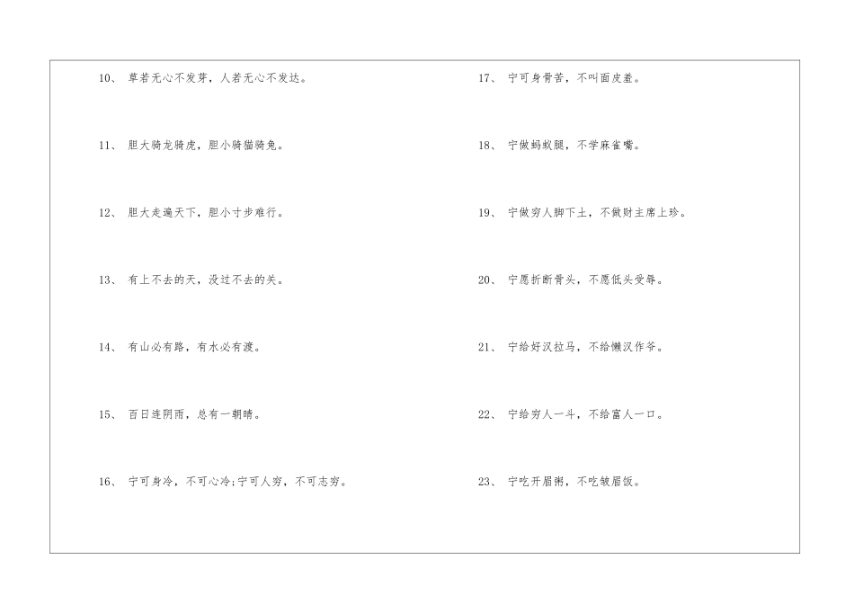 关于奋斗的谚语-语文课外知识-语文知识_第2页