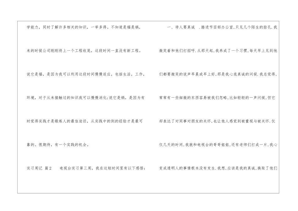关于实习周记集锦七篇_第2页