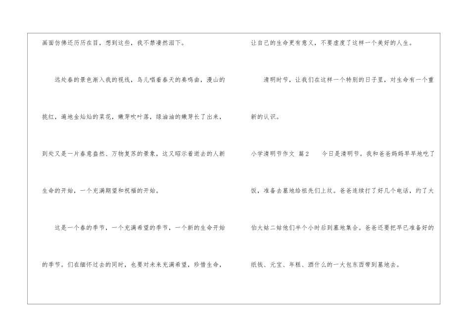 关于小学清明节作文汇总五篇_第2页