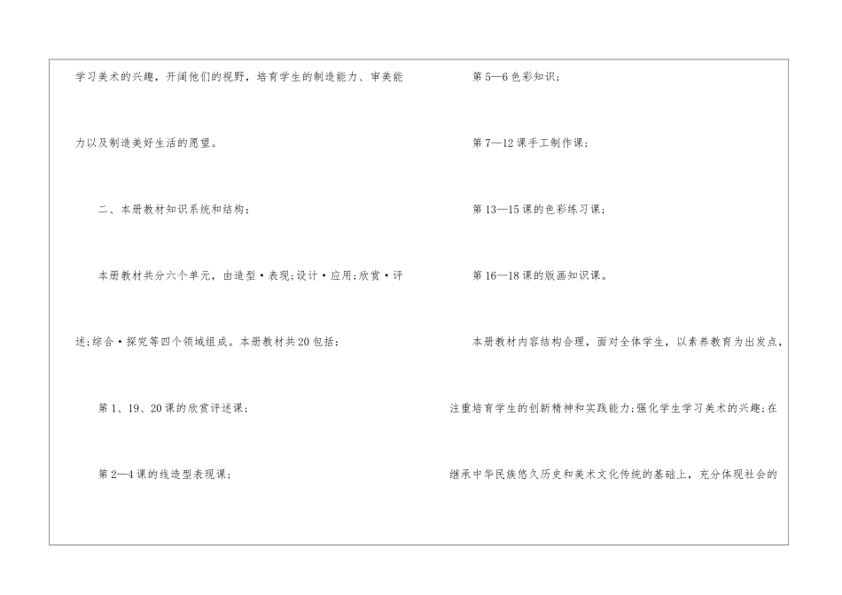 关于小学美术教学计划7篇_第2页