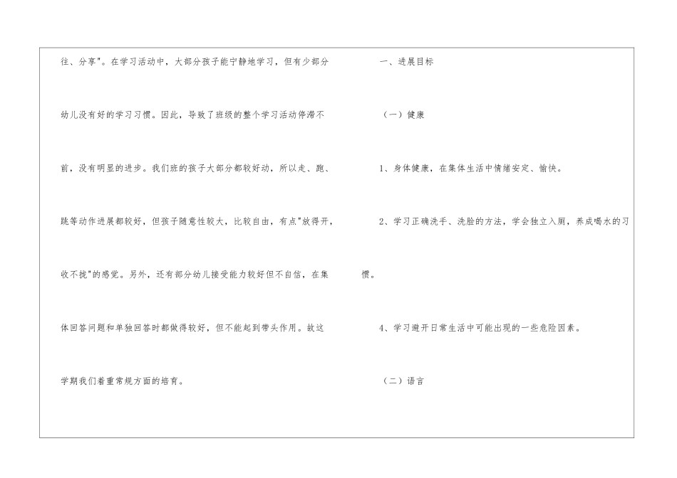 关于小班个人计划集锦八篇_第2页