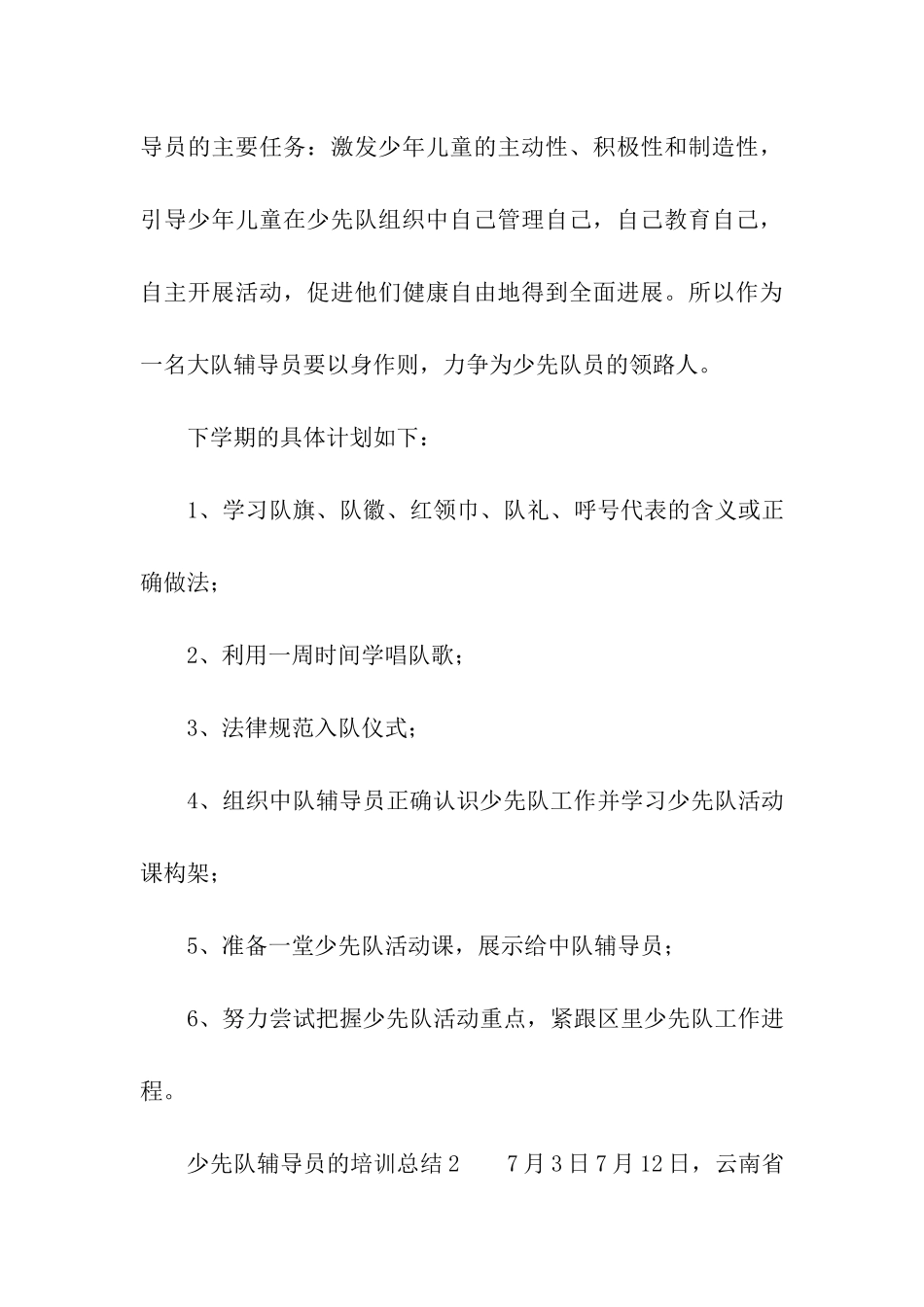 关于少先队辅导员的培训总结_第3页