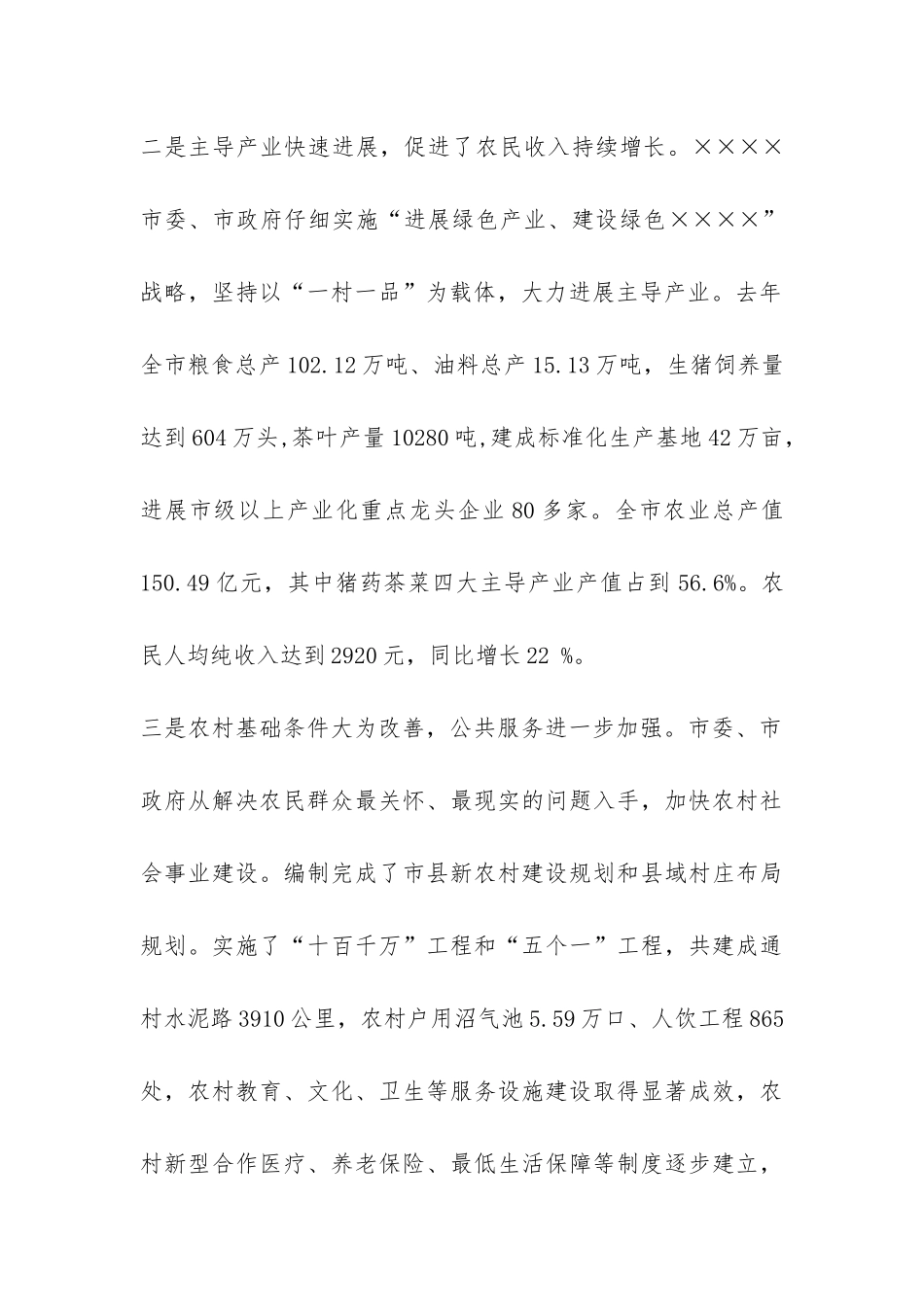 关于市新农村建设调研报告-_第2页