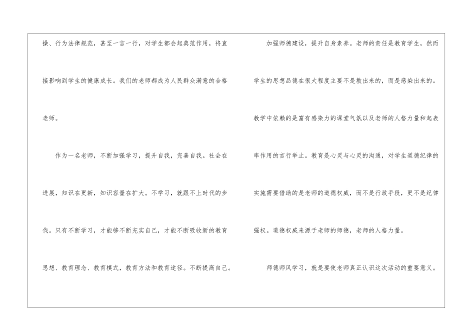 关于师德学习心得体会4篇_第2页