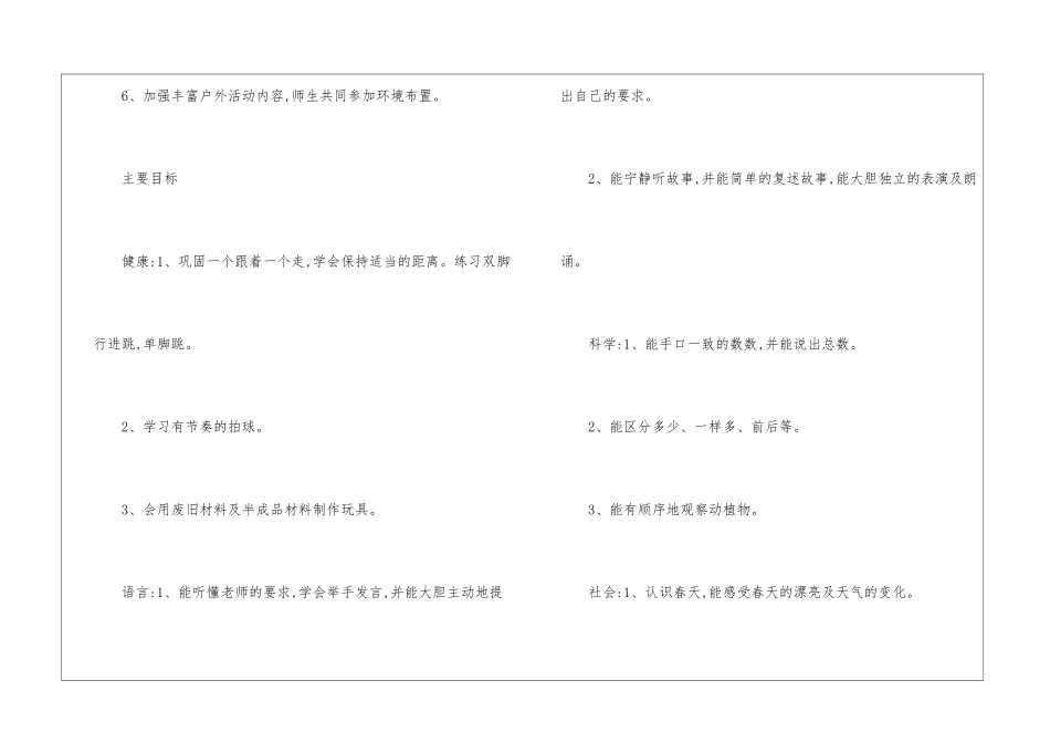 关于幼儿园小班工作计划集合十篇_第2页