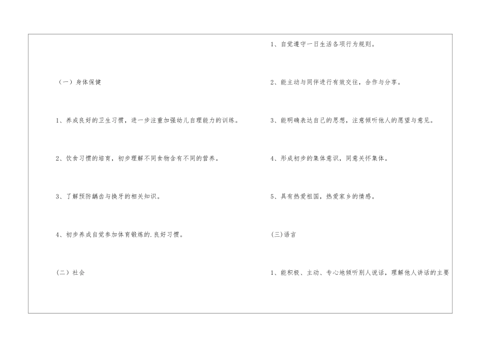 关于幼儿大班第一学期保教计划_第2页
