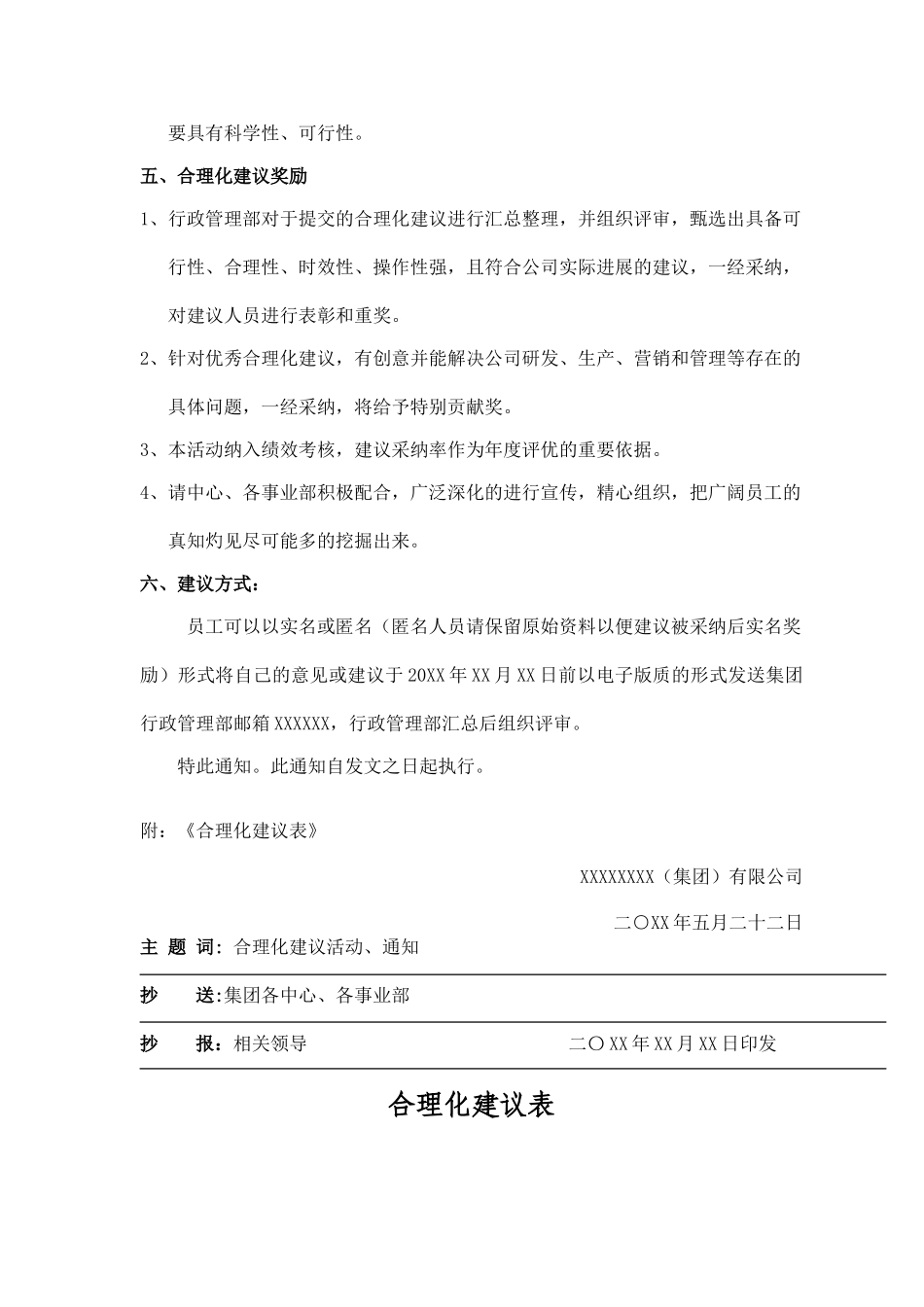关于开展我为“企业献良策”合理化建议征集活动的通知_第2页