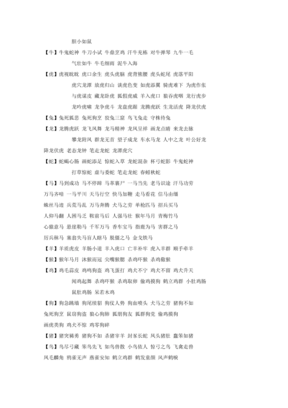 高中语文 成语大全素材 新人教版_第2页