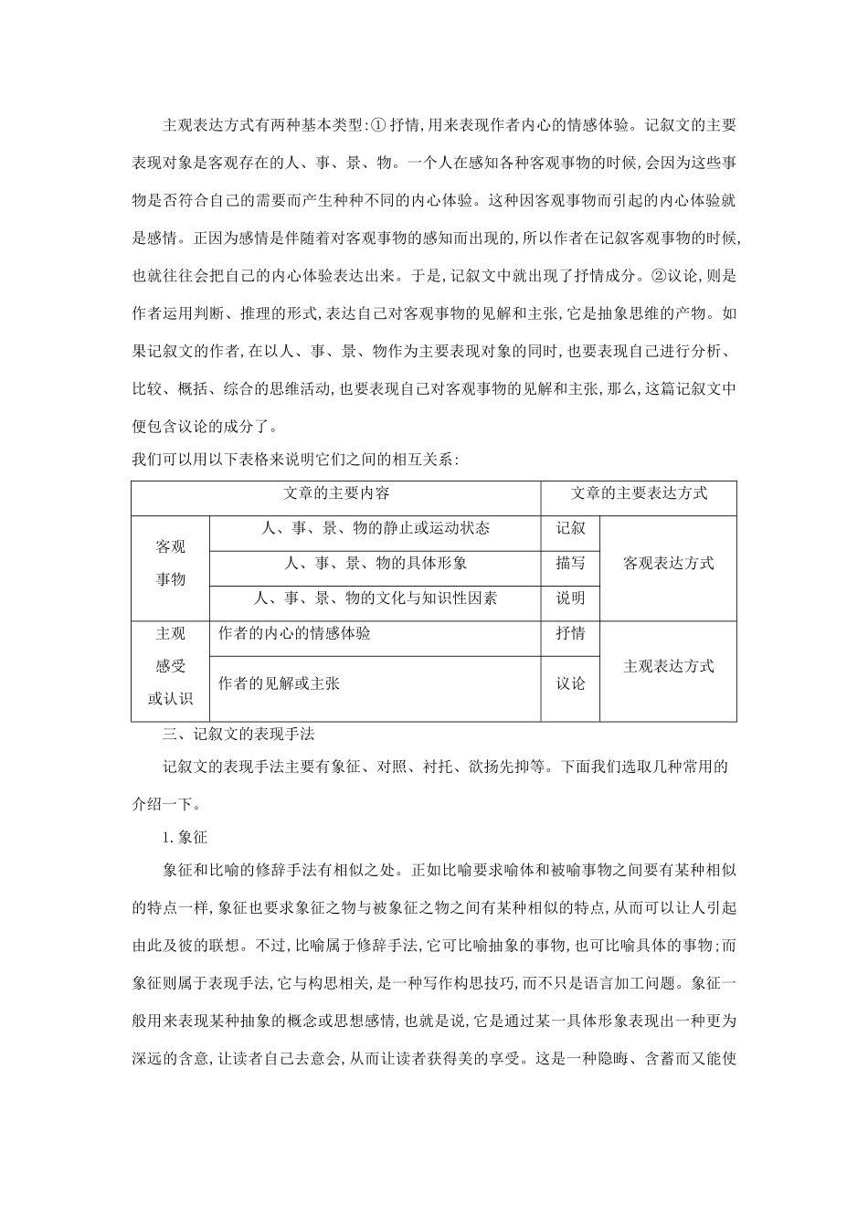 高中语文 写作同步序列 第一讲 无规矩不成方圆—把握记叙文的文体特征导学案 新人教版必修1-新人教版高一必修1语文学案_第2页