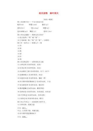 高中语文 第8单元 相关读物 麻叶洞天讲义 新人教版选修《中国文化经典研读》-新人教版高中《中国文化经典研读》语文学案