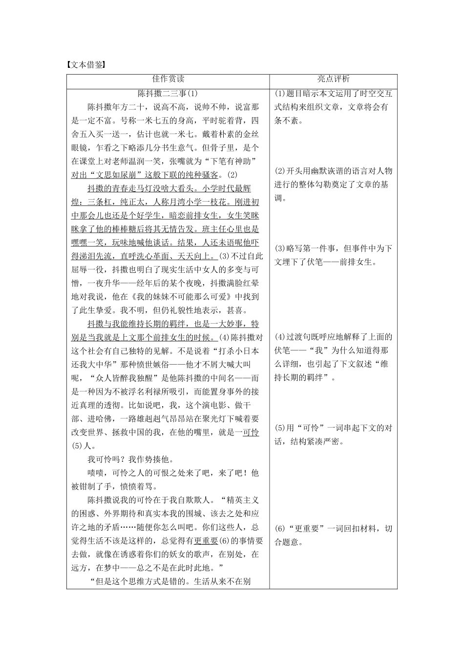 高中语文 第二单元 传记 单元写作导学案 传记写作学案 粤教版必修1-粤教版高一必修1语文学案_第2页