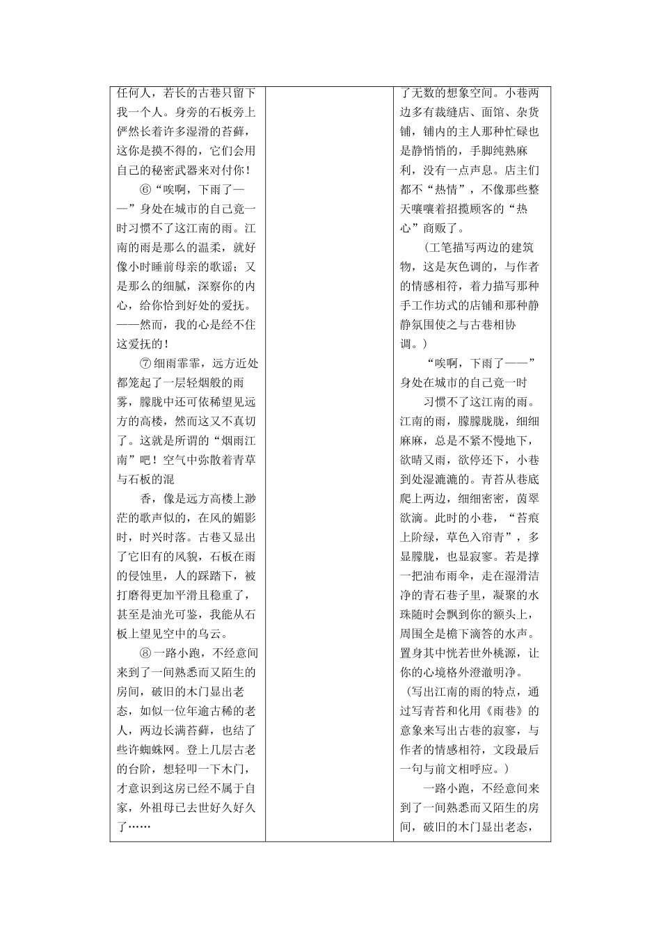 高中语文 第二单元 珠星璧月彩云中单元写作学案 语文版必修3-语文版高一必修3语文学案_第3页