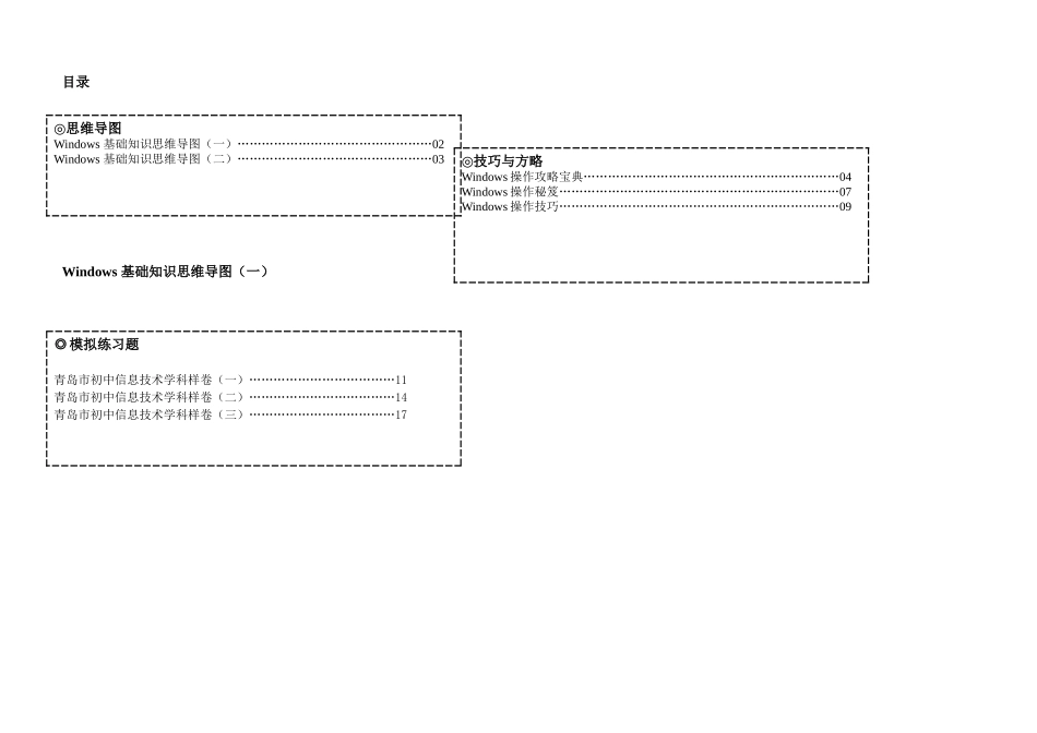 2025年初中信息技术学业水平考试复习参考题_第1页