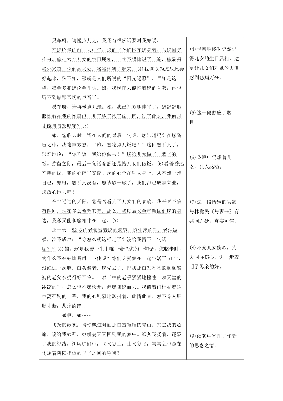 高中语文 第四单元 写作导学 在写作中抒发真情实感学案 粤教版必修2-粤教版高中必修2语文学案_第3页