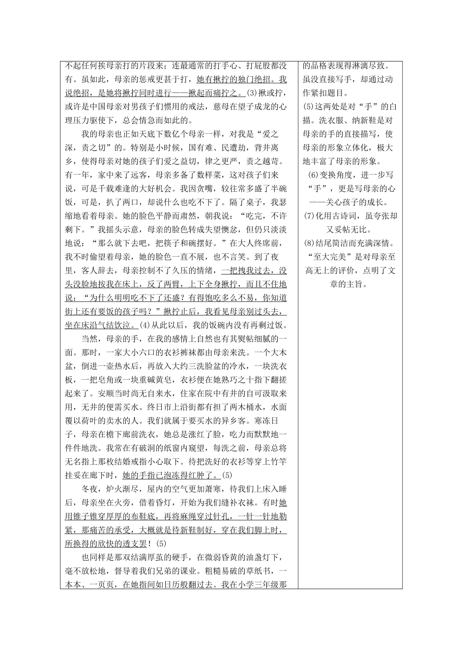 高中语文 第二单元 诗意地栖居 单元写作 写触动心灵的人和事学案 语文版必修1-语文版高一必修1语文学案_第2页