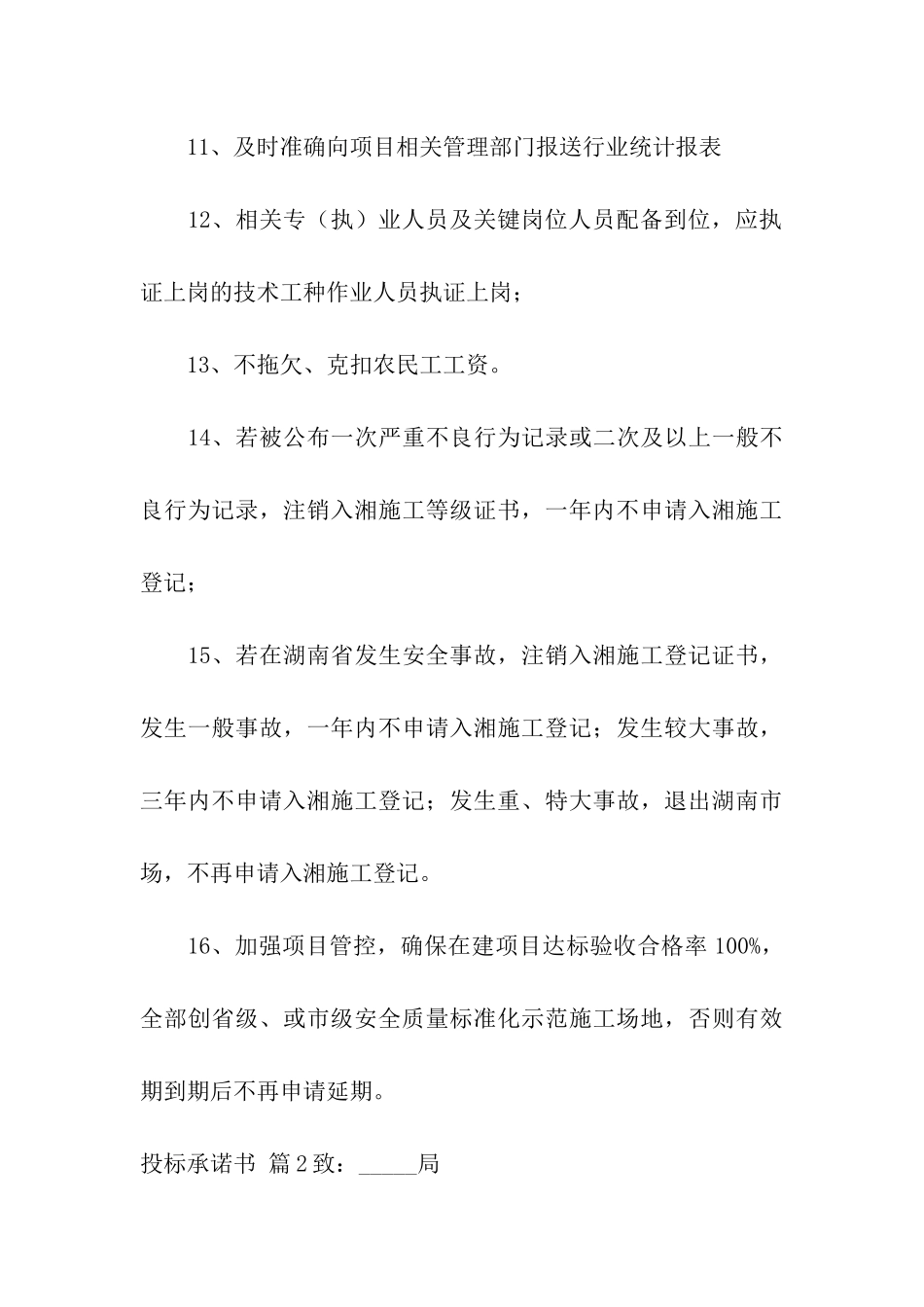 关于投标承诺书模板合集五篇_第3页