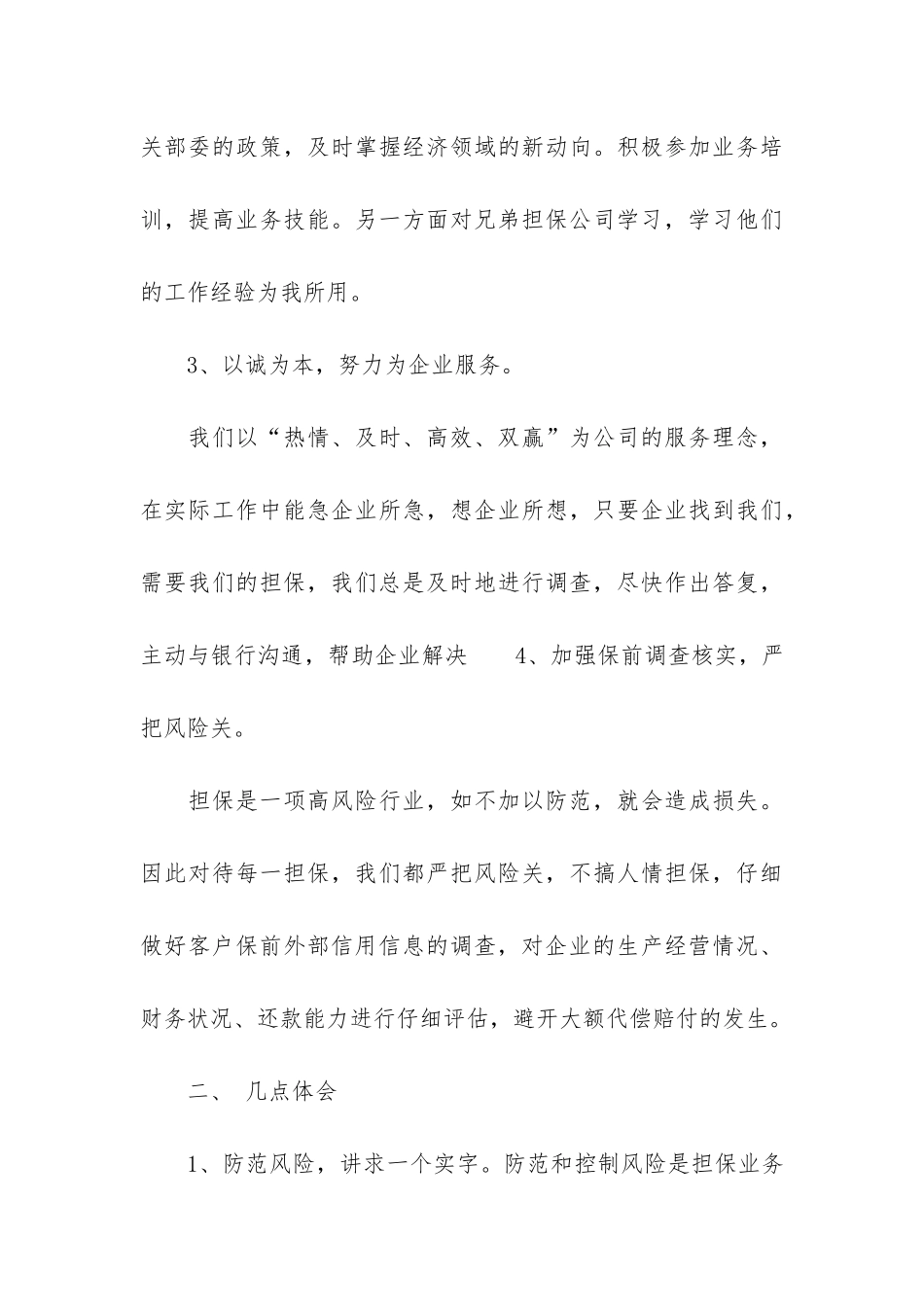 关于担保公司工作总结3篇_第3页