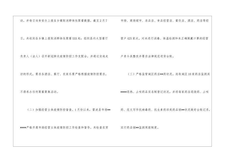 关于新冠肺炎疫情防控工作情况整改报告3篇-整改报告-_第2页