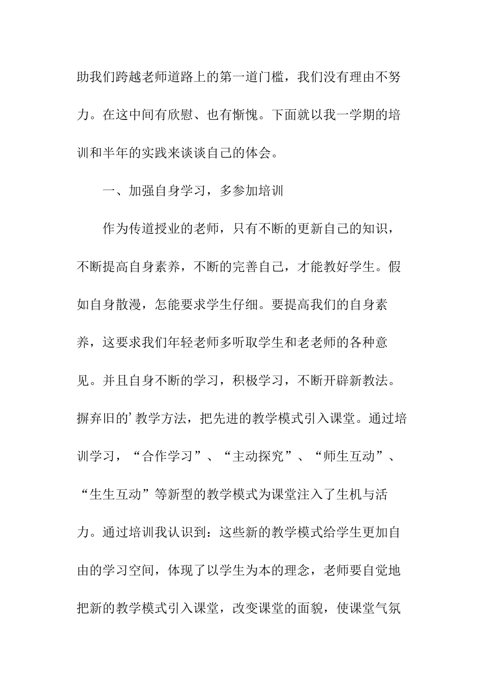 关于新教师的个人总结_第2页