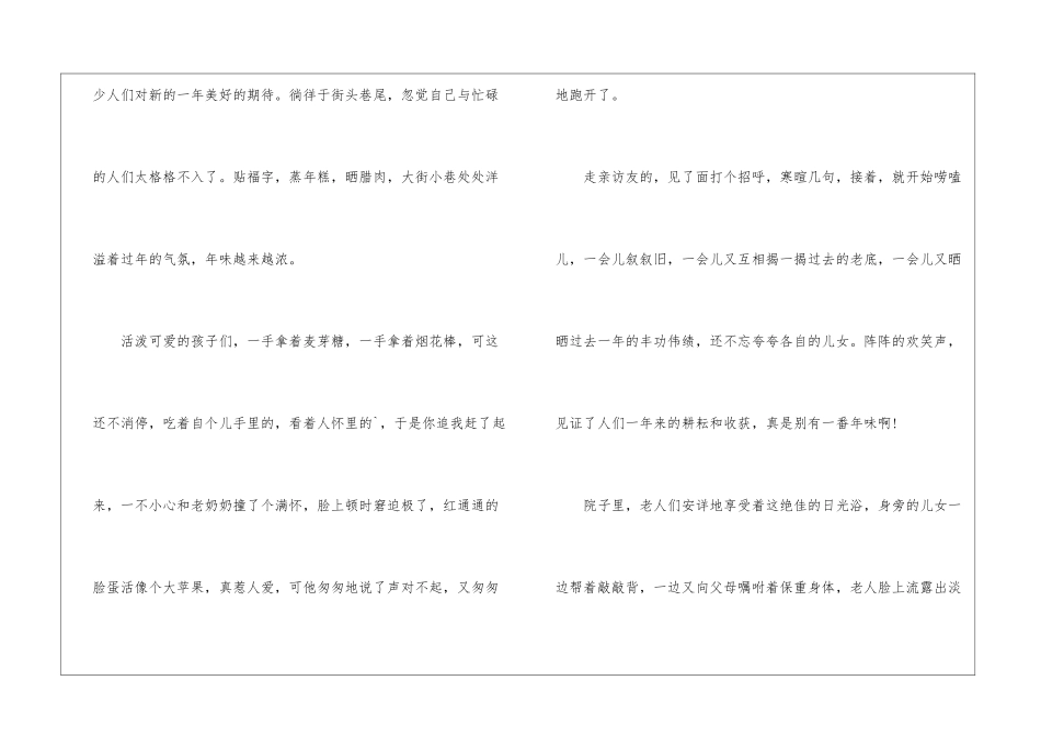 关于春节的初二优秀作文5篇_第2页