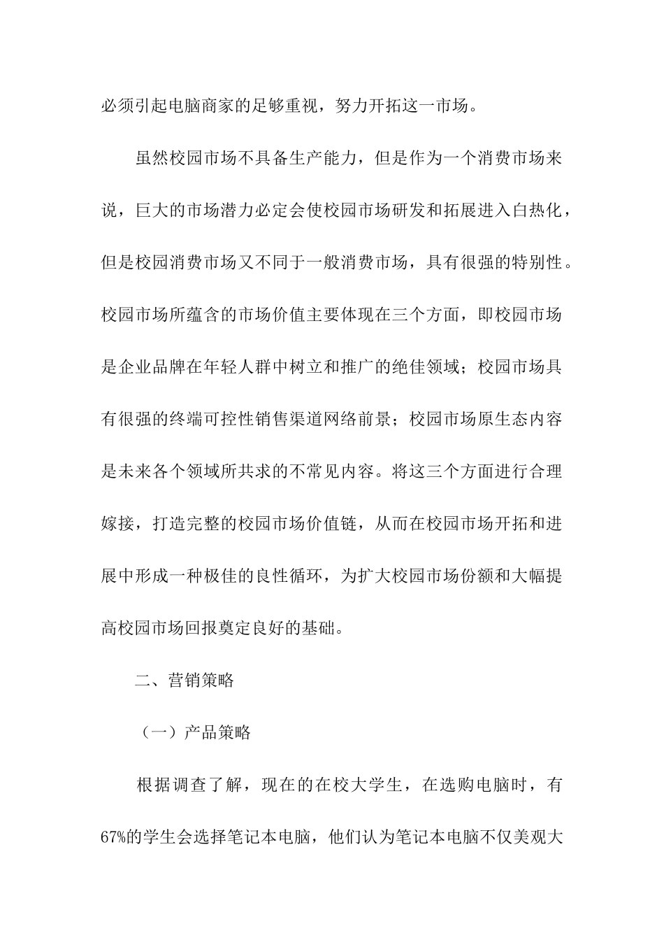 关于电脑公司营销策划方案_第3页