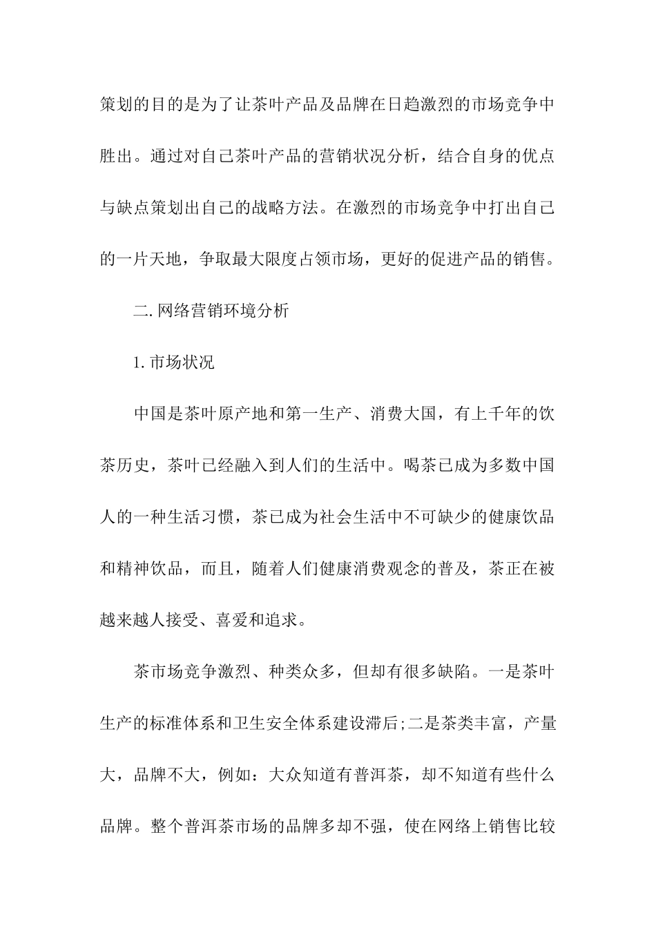 关于网络营销策划方案模板六篇_第2页