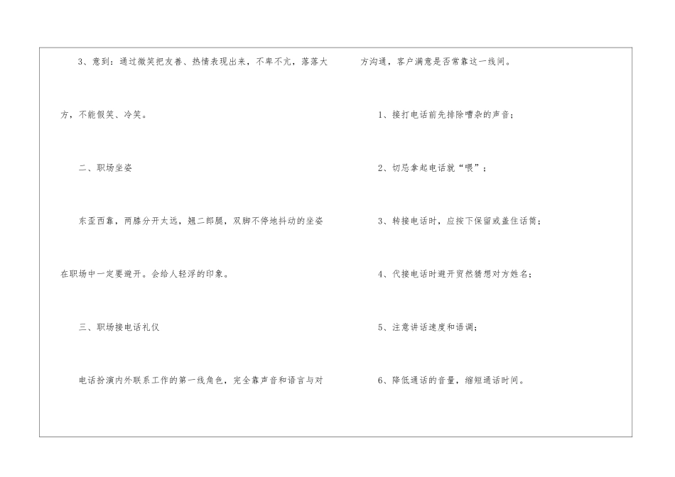 关于职场的礼仪知识_第2页
