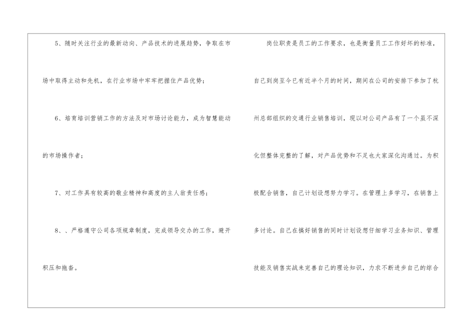 关于营销工作计划九篇_第2页