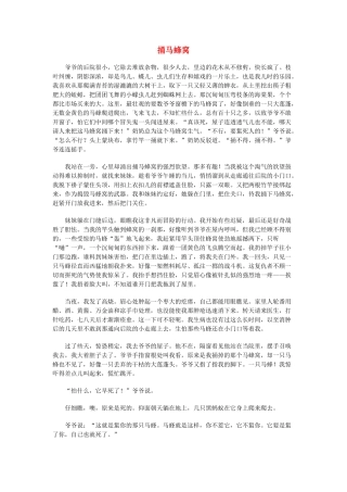 高中语文 镜中流年精品素材阅读与欣赏