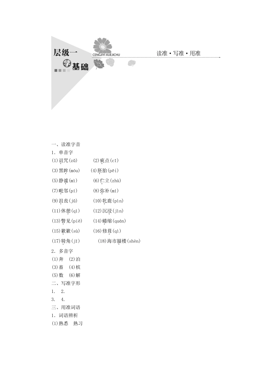 高中语文 第四单元 第8课 素芭教学案 新人教版选修《外国小说欣赏》-新人教版高二选修语文教学案_第3页