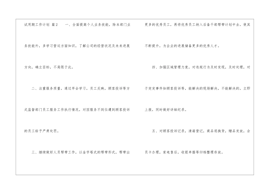 关于试用期工作计划五篇_第3页