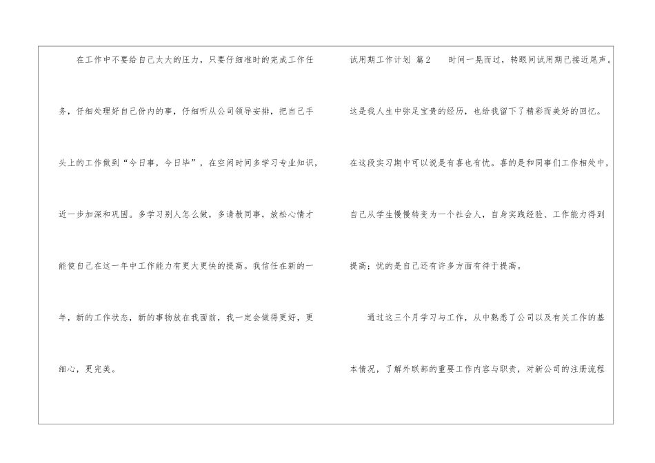 关于试用期工作计划汇总十篇_第3页