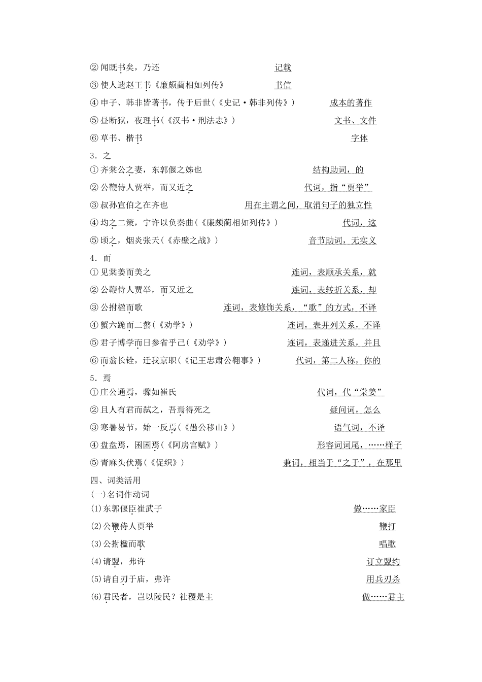 高中语文 第四单元 第14课 崔杼弑其君教学案 语文版必修2-语文版高一必修2语文教学案_第3页