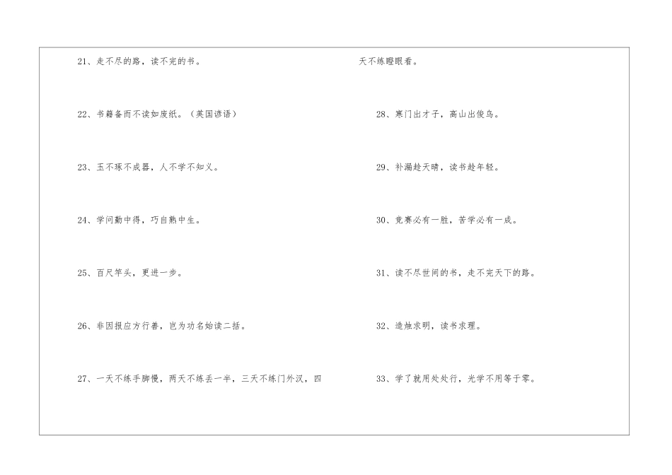 关于读书学习的谚语_第3页