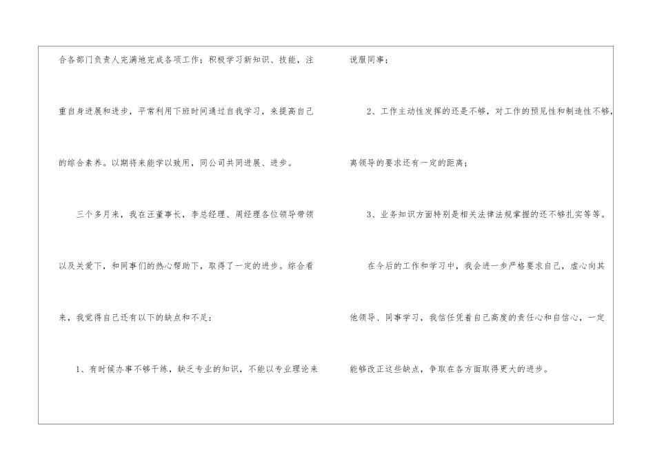 关于转正工作总结模板汇总九篇_第2页