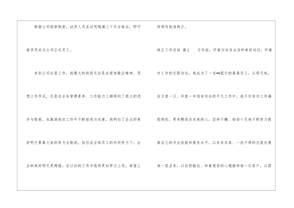 关于转正工作总结模板汇总九篇_第3页
