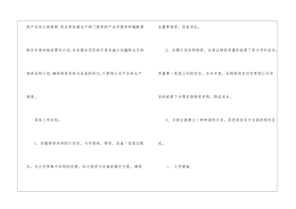 关于采购工作计划八篇_第2页