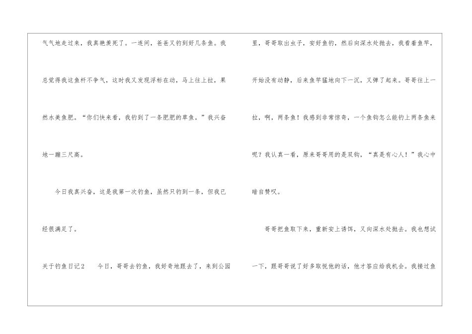关于钓鱼日记_第2页