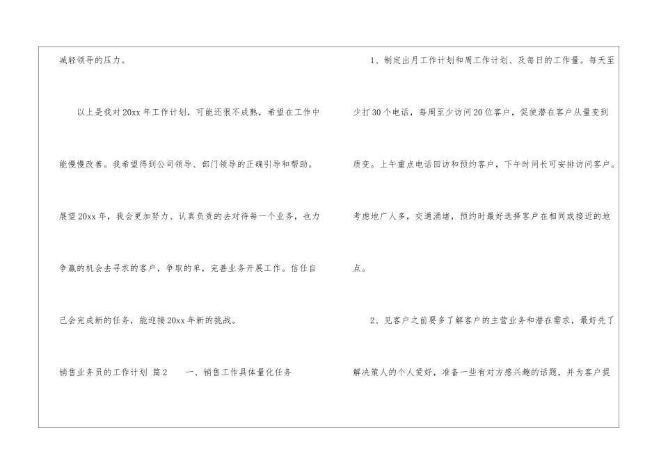 关于销售业务员的工作计划集合5篇_第3页