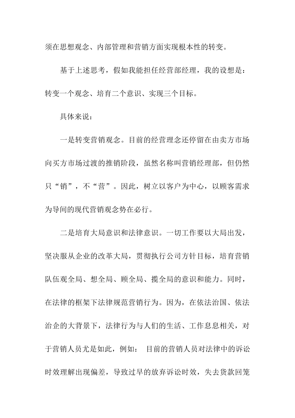 关于销售经理的竞聘报告_第2页
