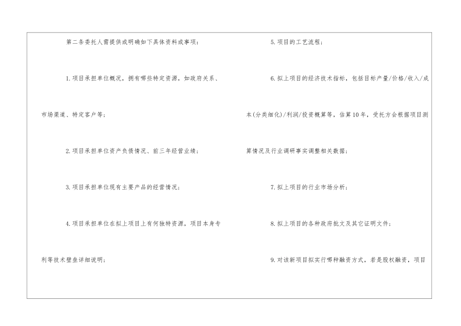关于项目合作意向书_第2页