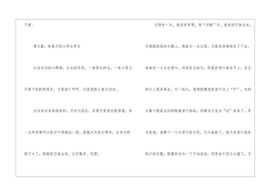 养兔子的小学生作文_第3页