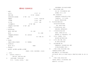 高中语文《夏本纪》文言知识汇总素材 苏教版选修《史记选读》-苏教版高二选修语文素材